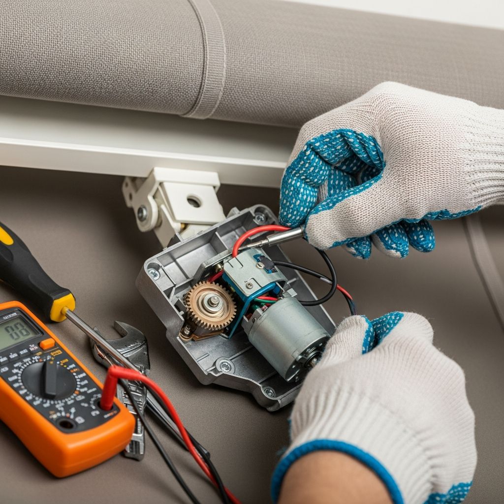 Complete instructions for diagnosing and fixing common motorized awning issues.