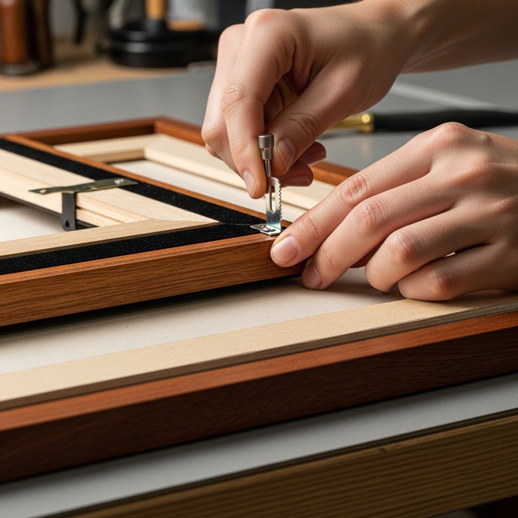 Mounting Hooks on Easel-Back Frames Transform your tabletop picture frames into stunning wall displays with simple hook installations that ensure secure and level hanging every time.
