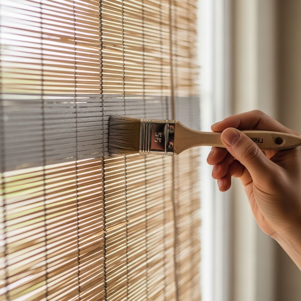 Transform Your Bamboo Blinds with Paint Revitalize sun-faded bamboo blinds with expert painting techniques