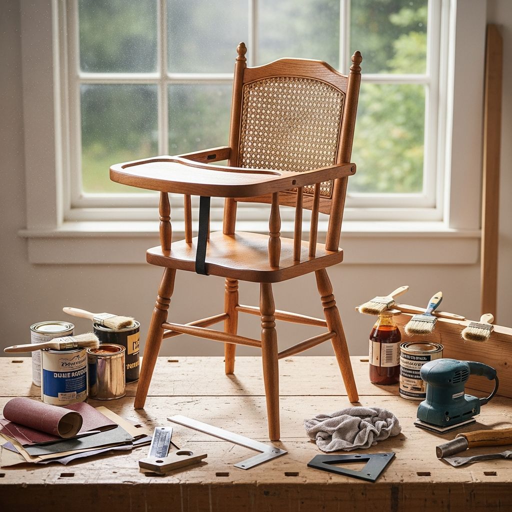 Transform your old wooden high chair into a safe, stylish, and durable piece with expert refinishing techniques for lasting family use.