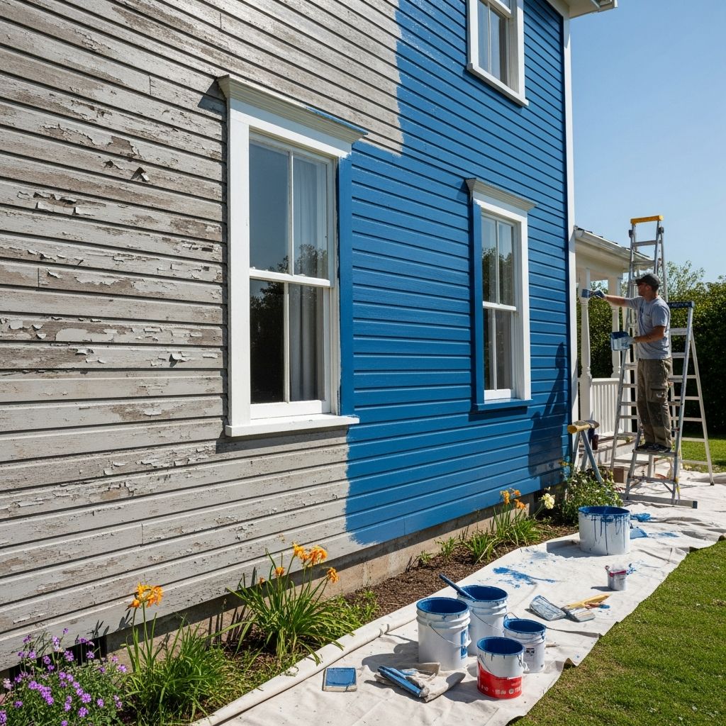 Master the art of refreshing your home's exterior with expert techniques for repainting wooden clapboard siding that lasts for years.