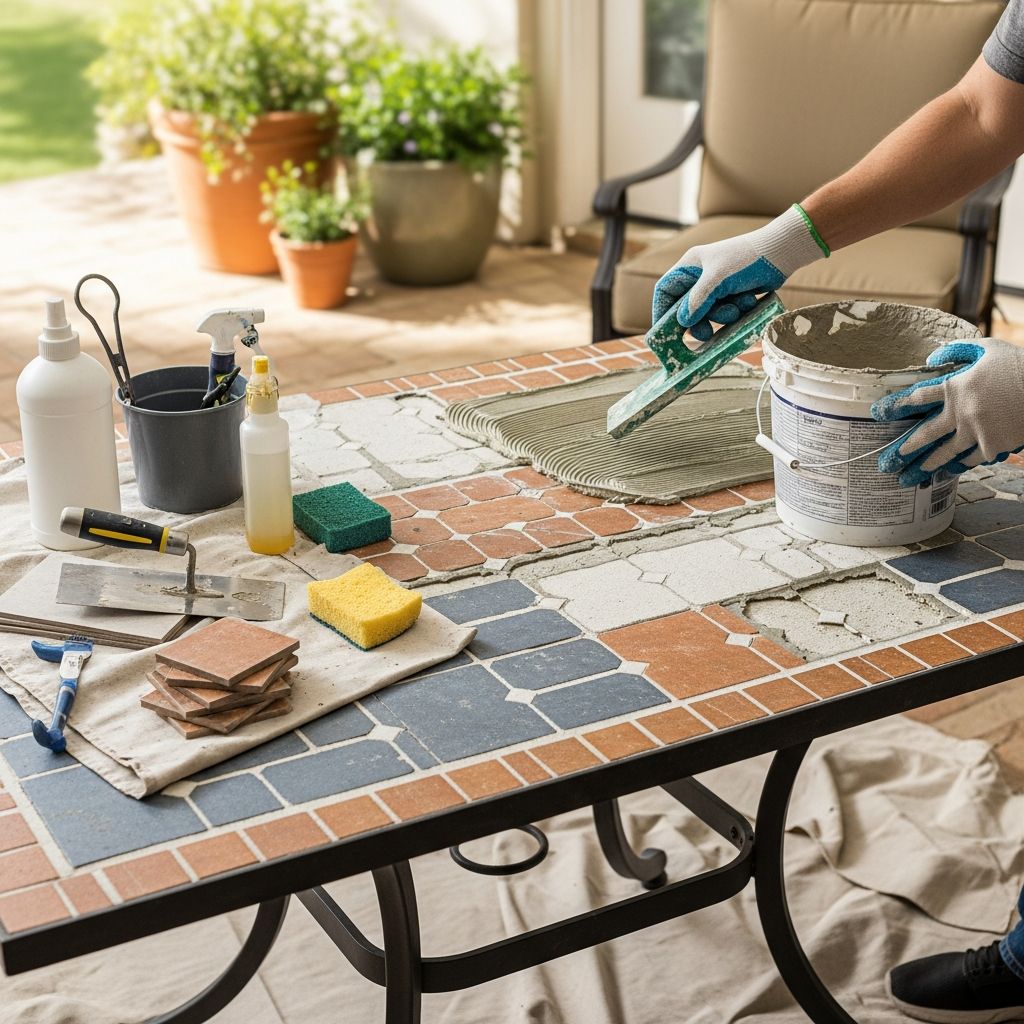 Expert guide to fixing cracks, replacing tiles, and protecting your outdoor furniture for lasting beauty and durability.