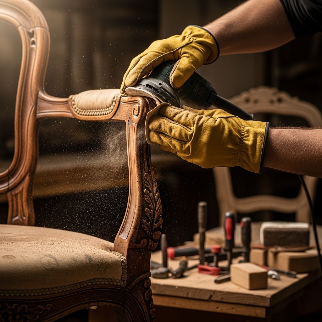 Master the art of sanding antique dining chairs to breathe new life into cherished heirlooms with expert techniques and safety tips.