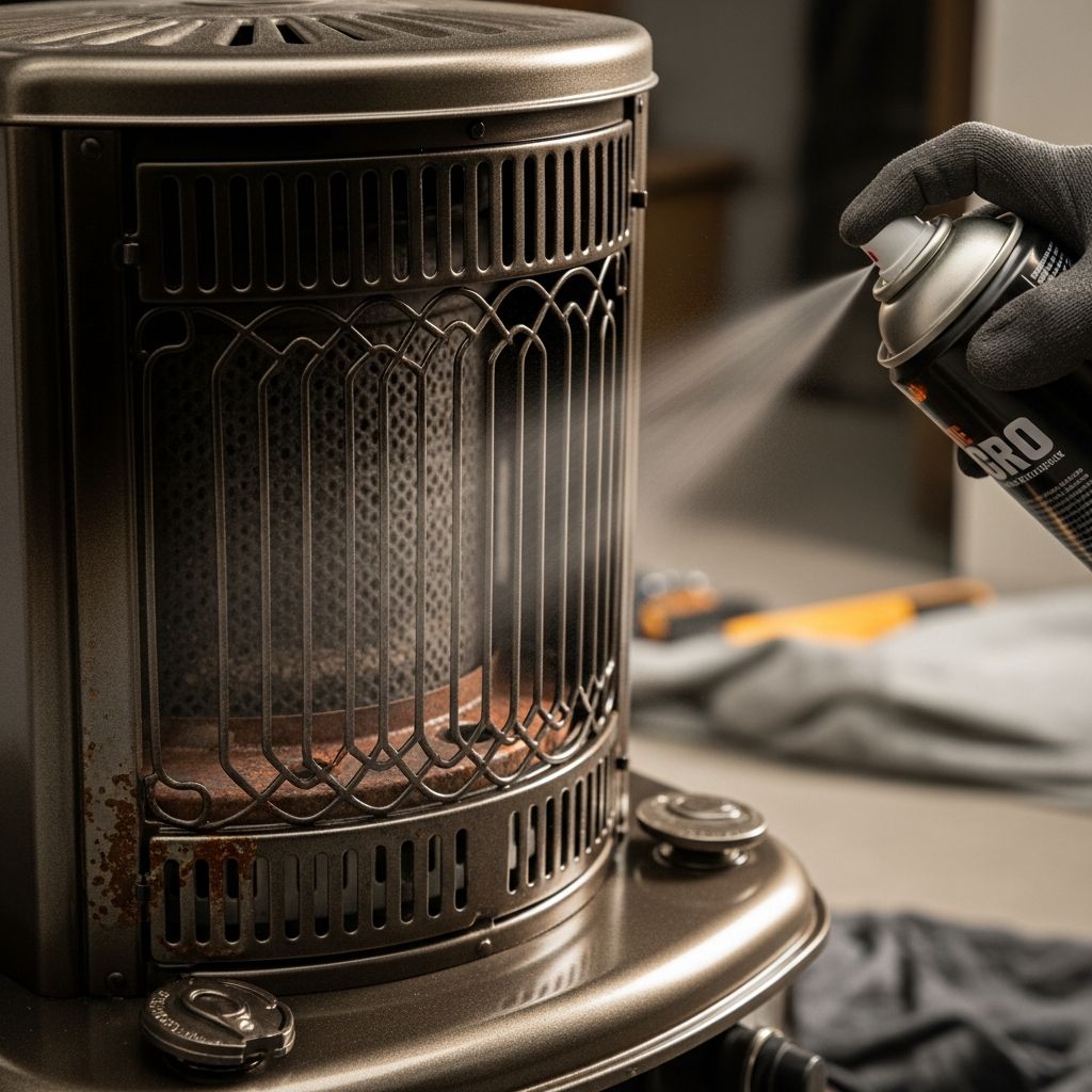 Transform your worn gas heater into a sleek, durable fixture using specialized heat-resistant coatings for safety and style.