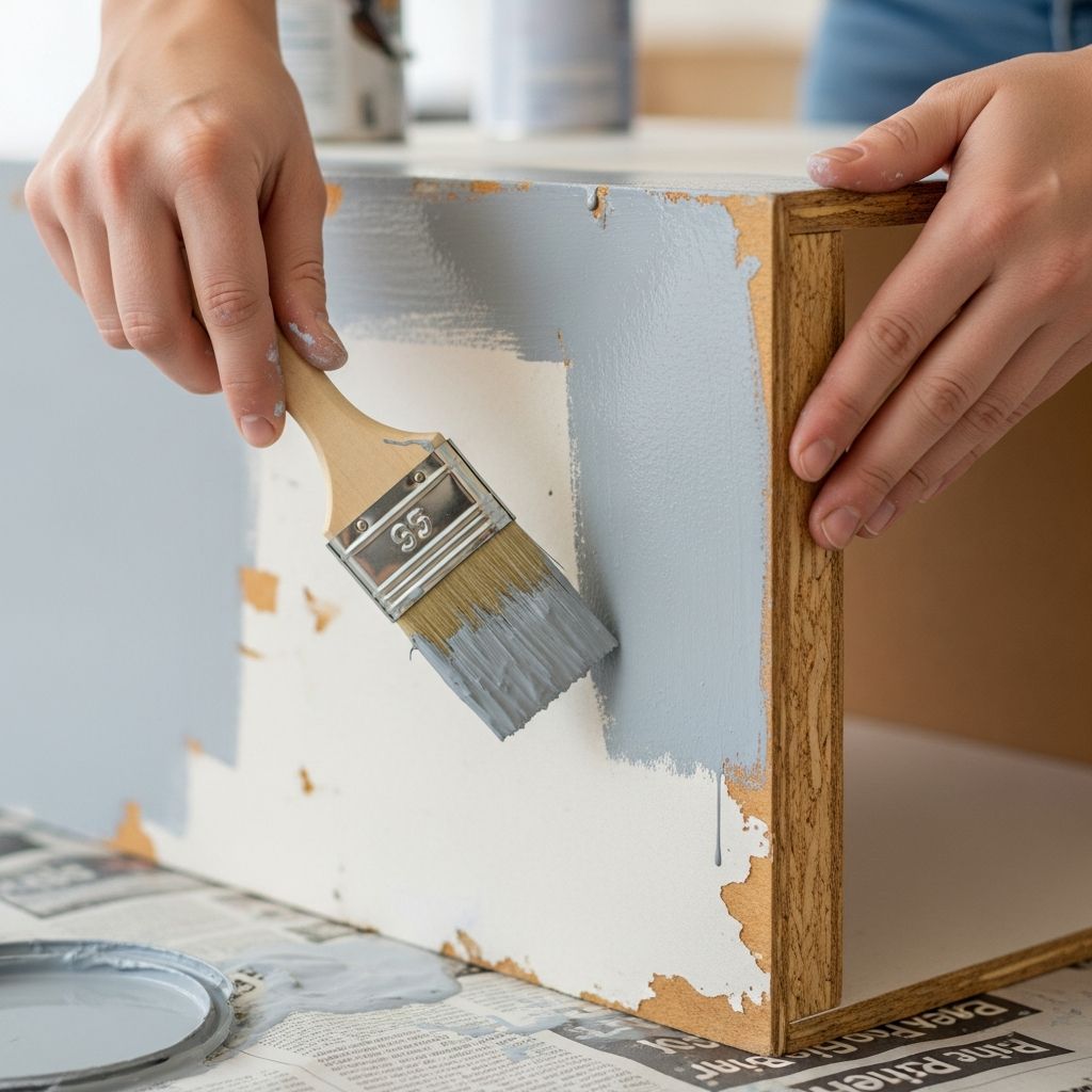 Transform outdated particleboard pieces into stunning furniture with expert painting techniques and durable finishes for lasting beauty.