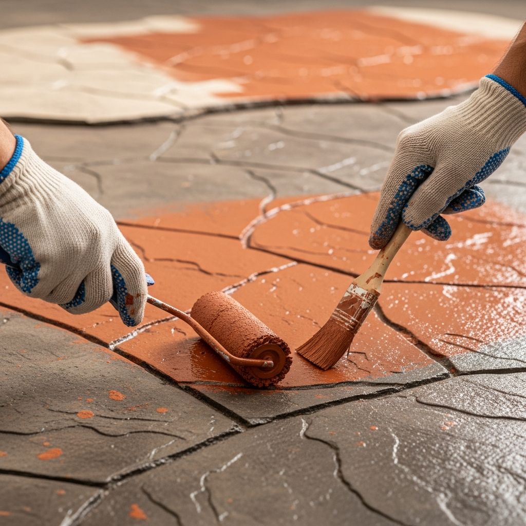 Transform faded stamped concrete surfaces into vibrant, durable patios and driveways using proven painting techniques for lasting outdoor beauty.