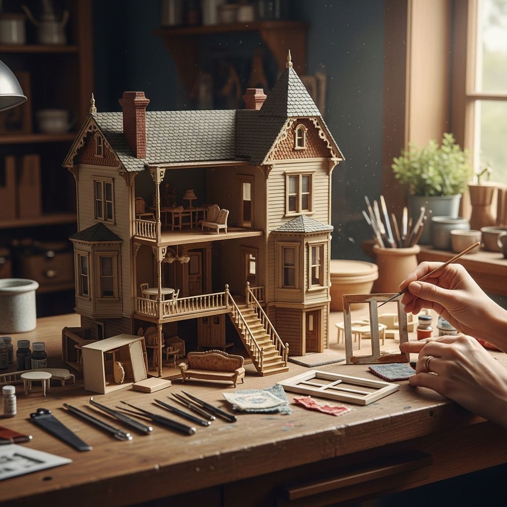 Unlock the charm of antique dollhouses with expert restoration techniques that blend preservation and creativity for timeless play.