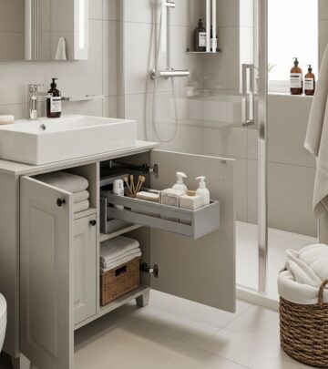 Discover innovative ways to organize small bathrooms, maximizing every inch for a clutter-free and functional space without major renovations.
