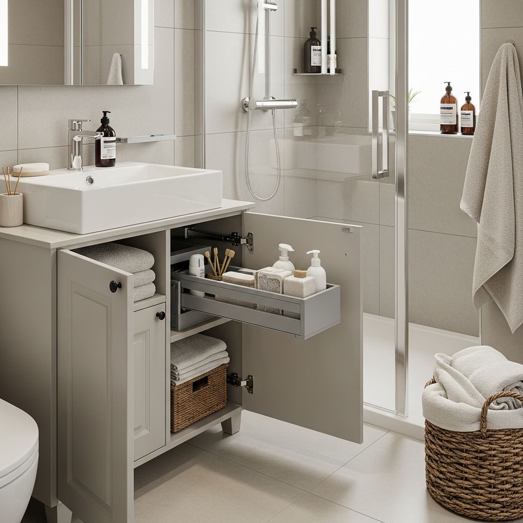 Discover innovative ways to organize small bathrooms, maximizing every inch for a clutter-free and functional space without major renovations.
