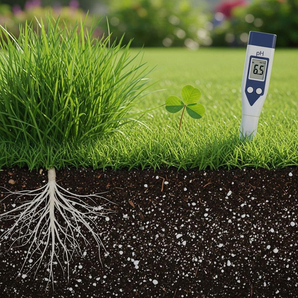 Master soil pH adjustment techniques to unlock nutrient availability and promote vibrant turf growth.