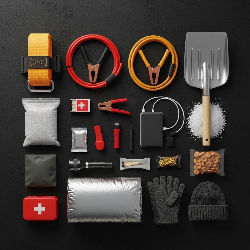 Essential guide to assembling a comprehensive winter car emergency kit to ensure safety during harsh cold weather conditions and unexpected breakdowns.